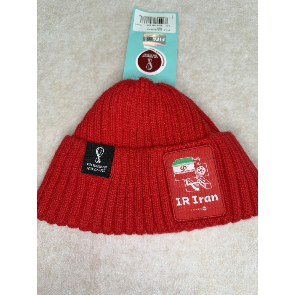 Official FIFA‎ world cup 2022 RED MOROCCO knit winter beanie hat Baby Size 0